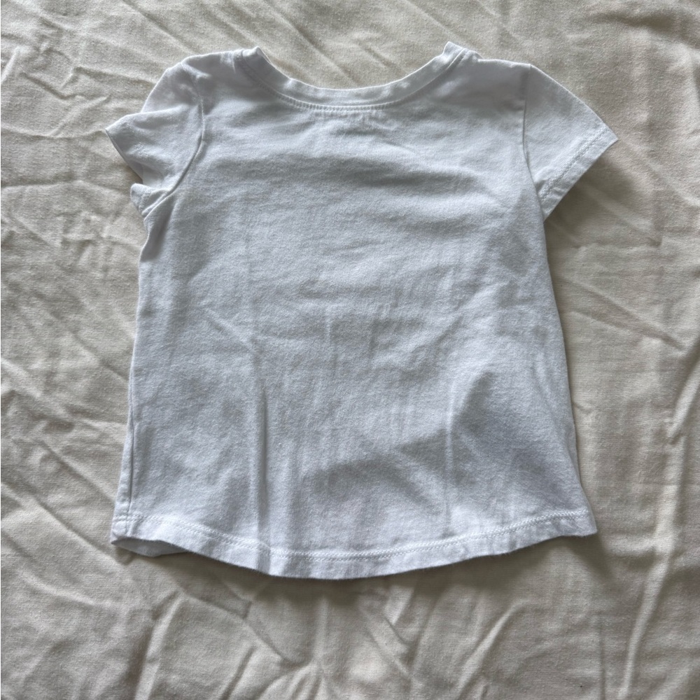 Old Navy Girls Yellow & White Tee Set with Carter’s Polka Dot Button Top - Picture 4 of 4